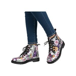 Steve Madden Kids Floral Combat Boots Size 4